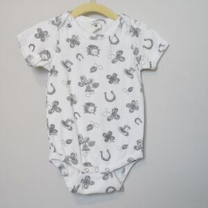 Kate Quinn White St. Patrick's Day Themed Bodysuit Size 18M